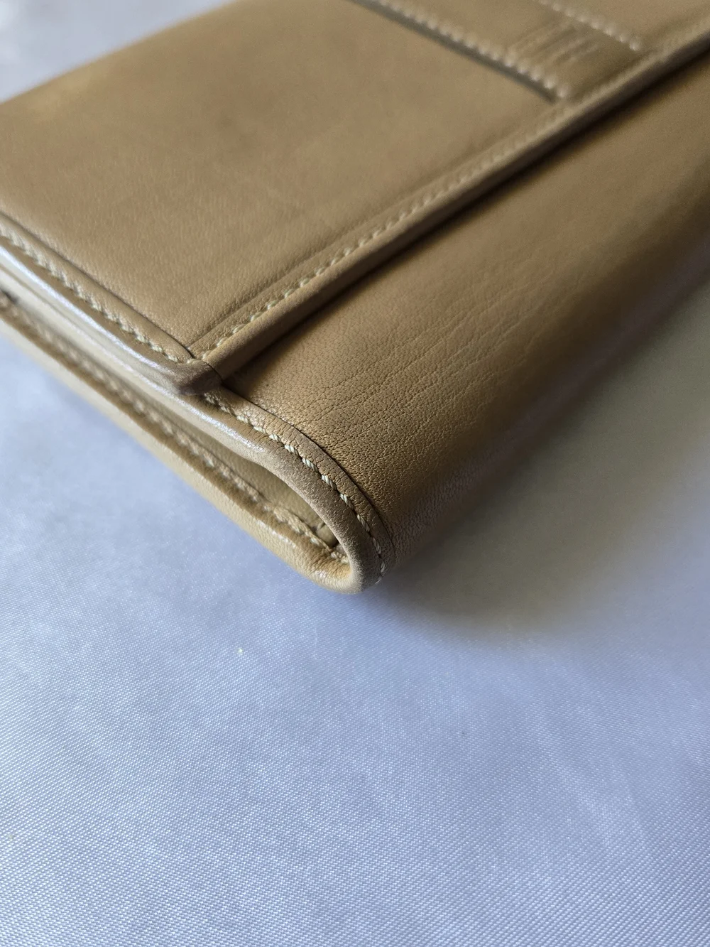 Coach Tan Leatherware Checkbook Wallet